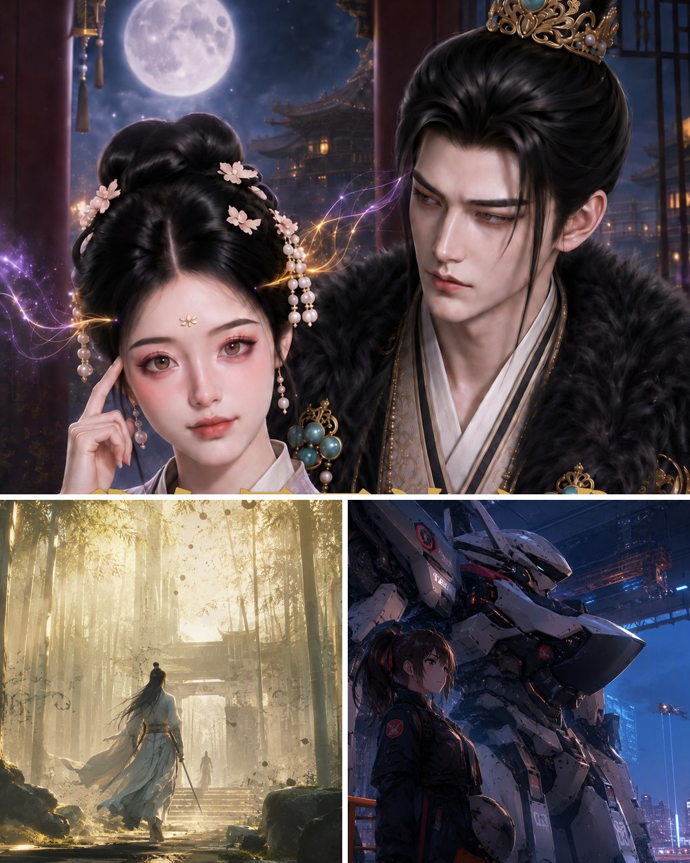 漫剧文化 AI 3D 漫剧作品拼贴